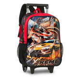Kit Escolar Fast Machine con Mochila Trolley, Lonchera y Estuche 16" | Clio