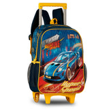Kit Escolar Fast Machine con Mochila Trolley, Lonchera y Estuche 16" | Clio