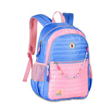LULUCA MOCHILA AZUL / ROSA 18" LU2096