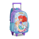 Kit Escolar de Sirenas con Mochila Trolley, Lonchera y Estuche | Clio