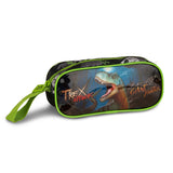 Kit Escolar T-Rex con Mochila Trolley, Lonchera y Estuche | Clio