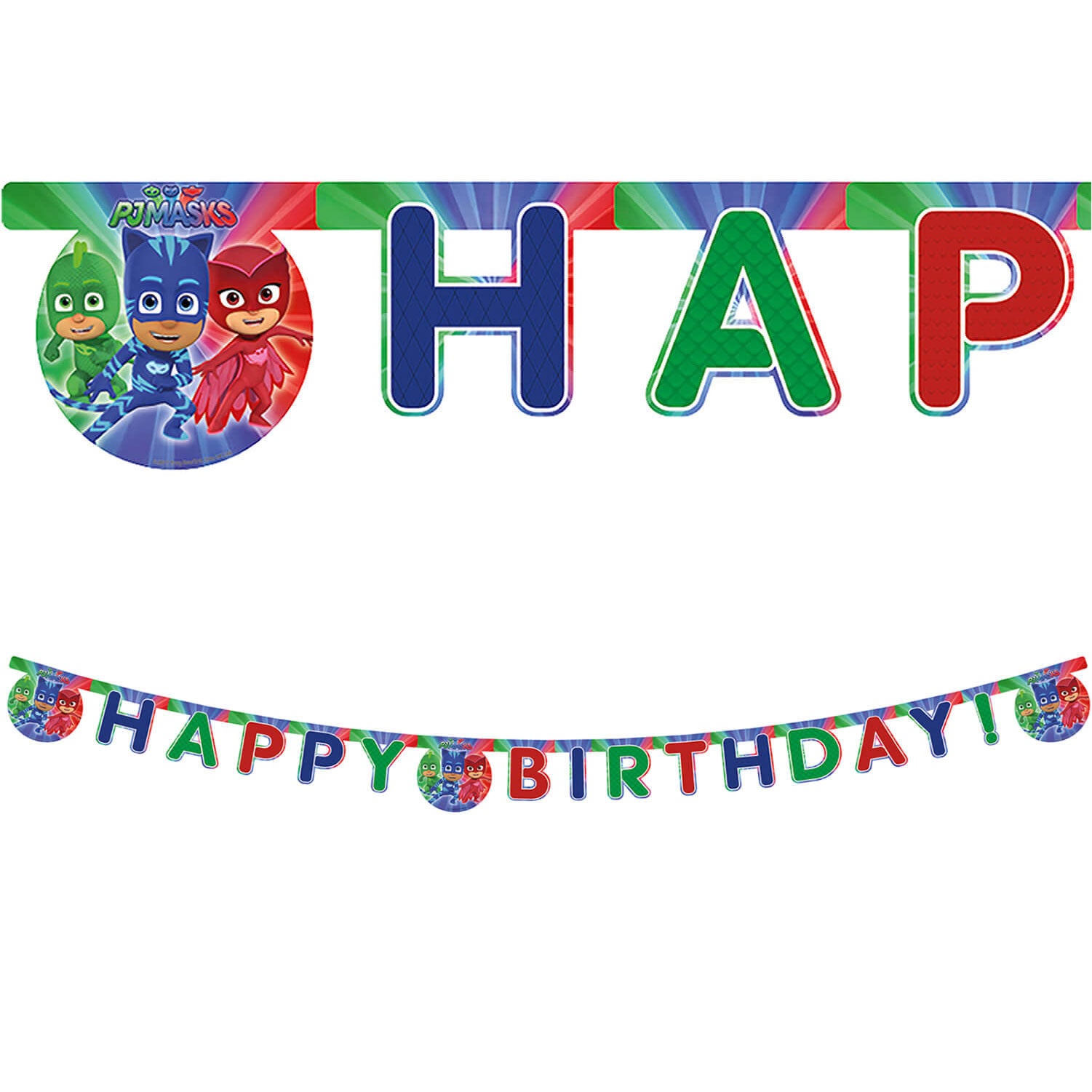88638 Banner de papel recortado Happy Birthday 1UN
