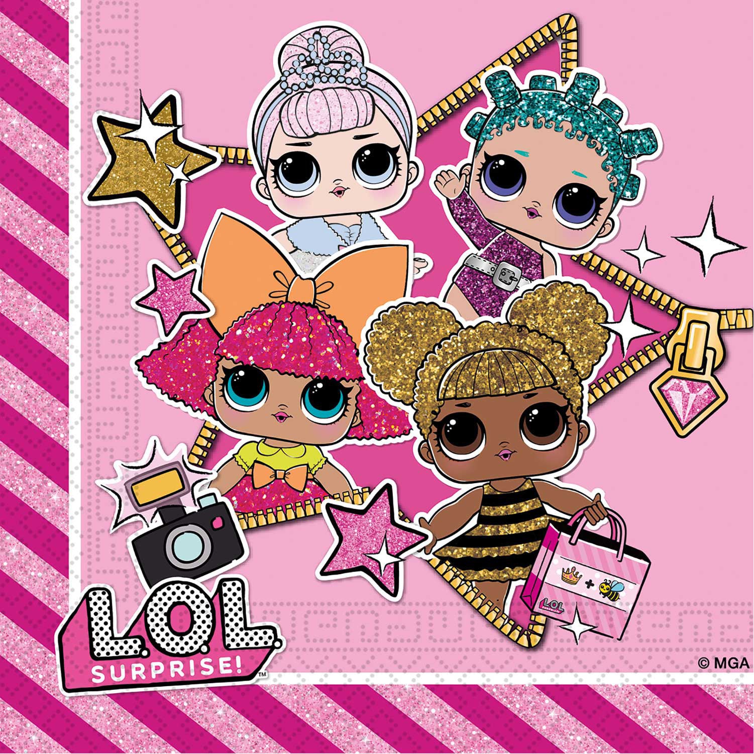 90859 Guardanapos de Papel Dupla Folha 33x33cm 20UDS