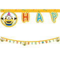 92139 Banner de Papel recortado FSC Happy birthday 1UN