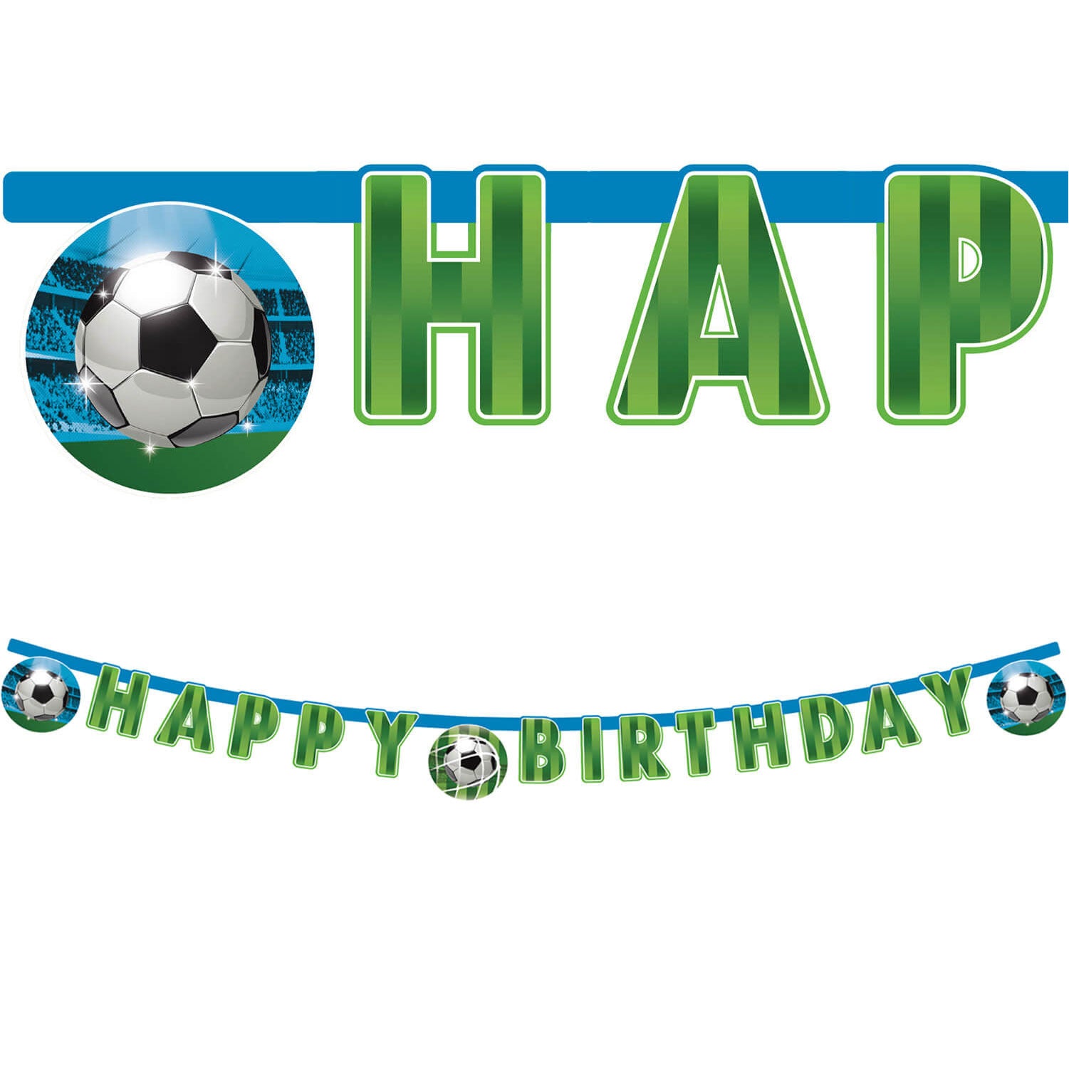 93751 Banner de papel recortado FSC Happy Birthday 1UD