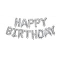 93791 Balões de folha de prata Happy Birthday 1UN