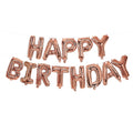 93792 Balões de folha de ouro rosa Happy Birthday 1UN