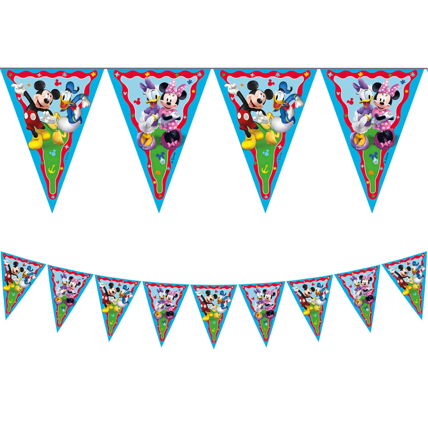93826 Banner de bandeira triangular de papel FSC (9 bandeiras) 1UN