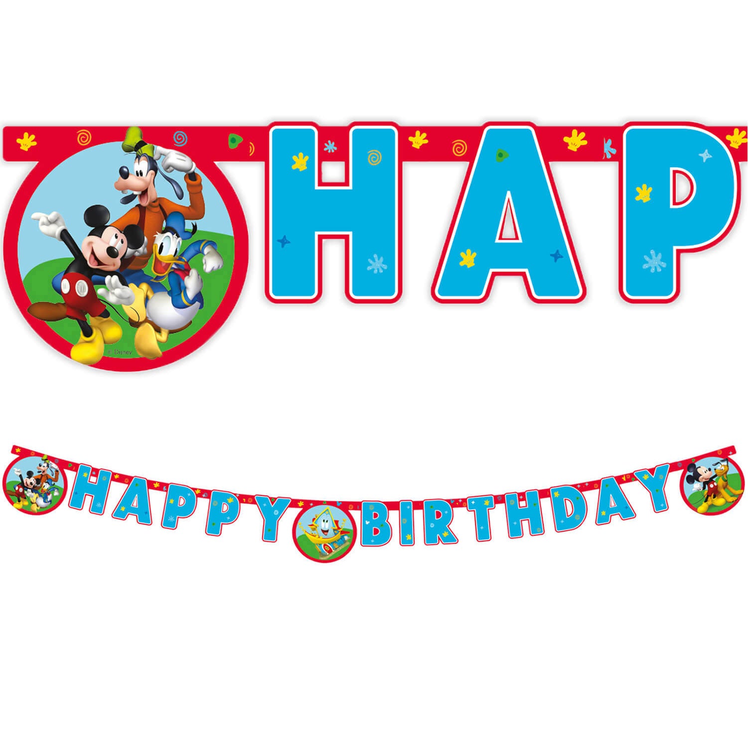 93827 Banner de papel recortado FSC Happy Birthday 1UN