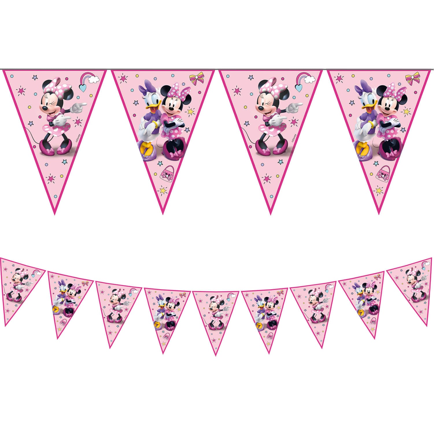 93834 Banner de bandeira triangular de papel FSC (9 bandeiras) 1UN