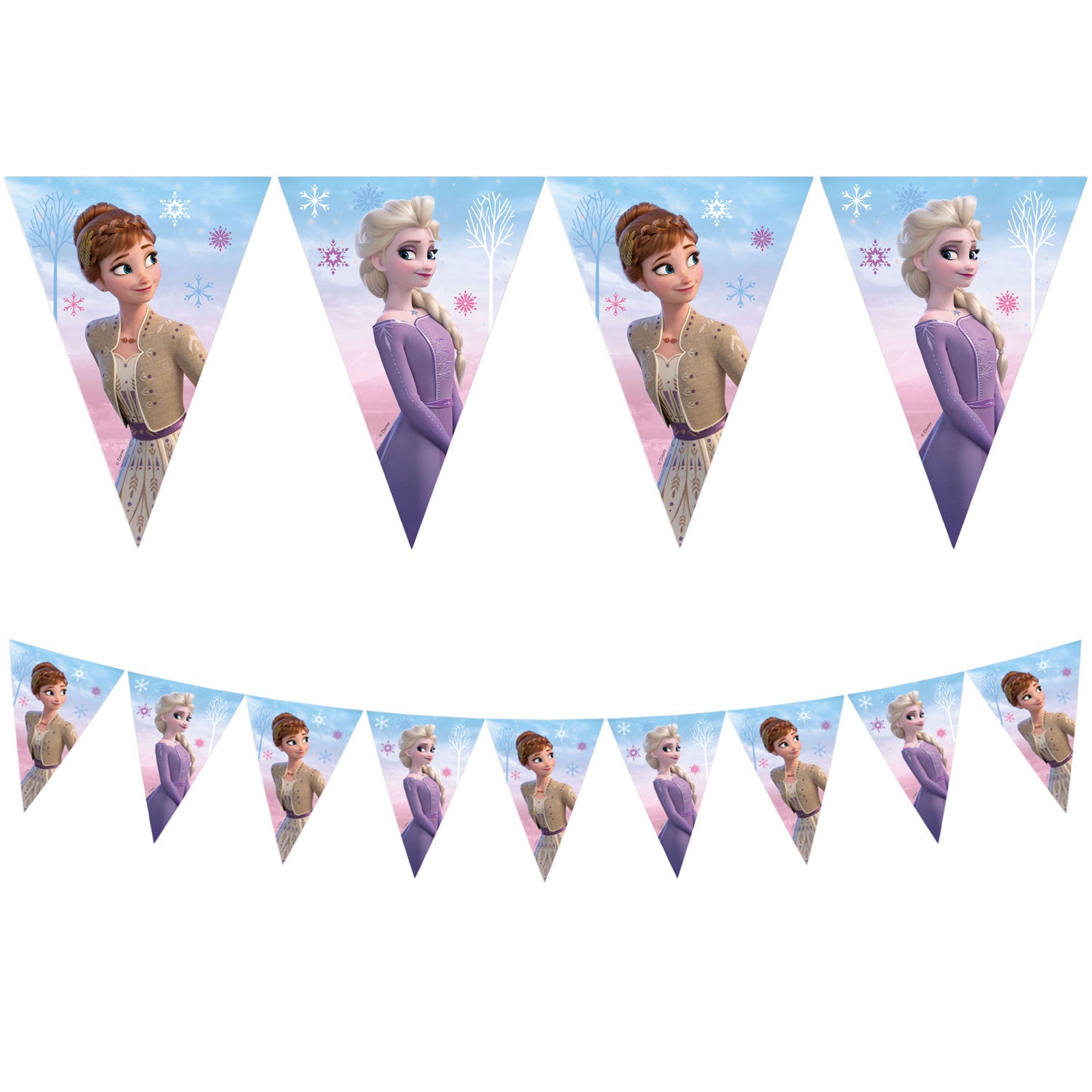 93843 Banner de bandeira triangular de papel FSC (9 bandeiras) 1UN