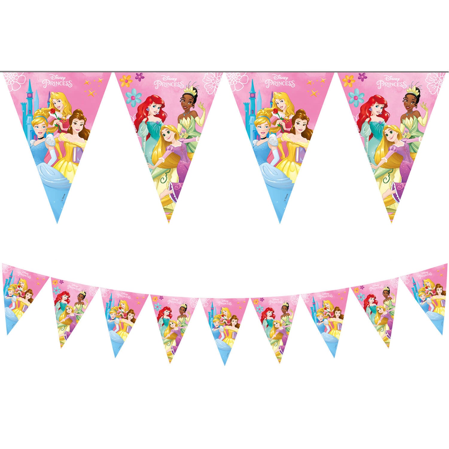 93851 Banner de bandeira triangular de papel FSC (9 bandeiras) 1UN
