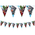 93875 Banner de bandeira triangular de papel FSC (9 bandeiras) 1UN