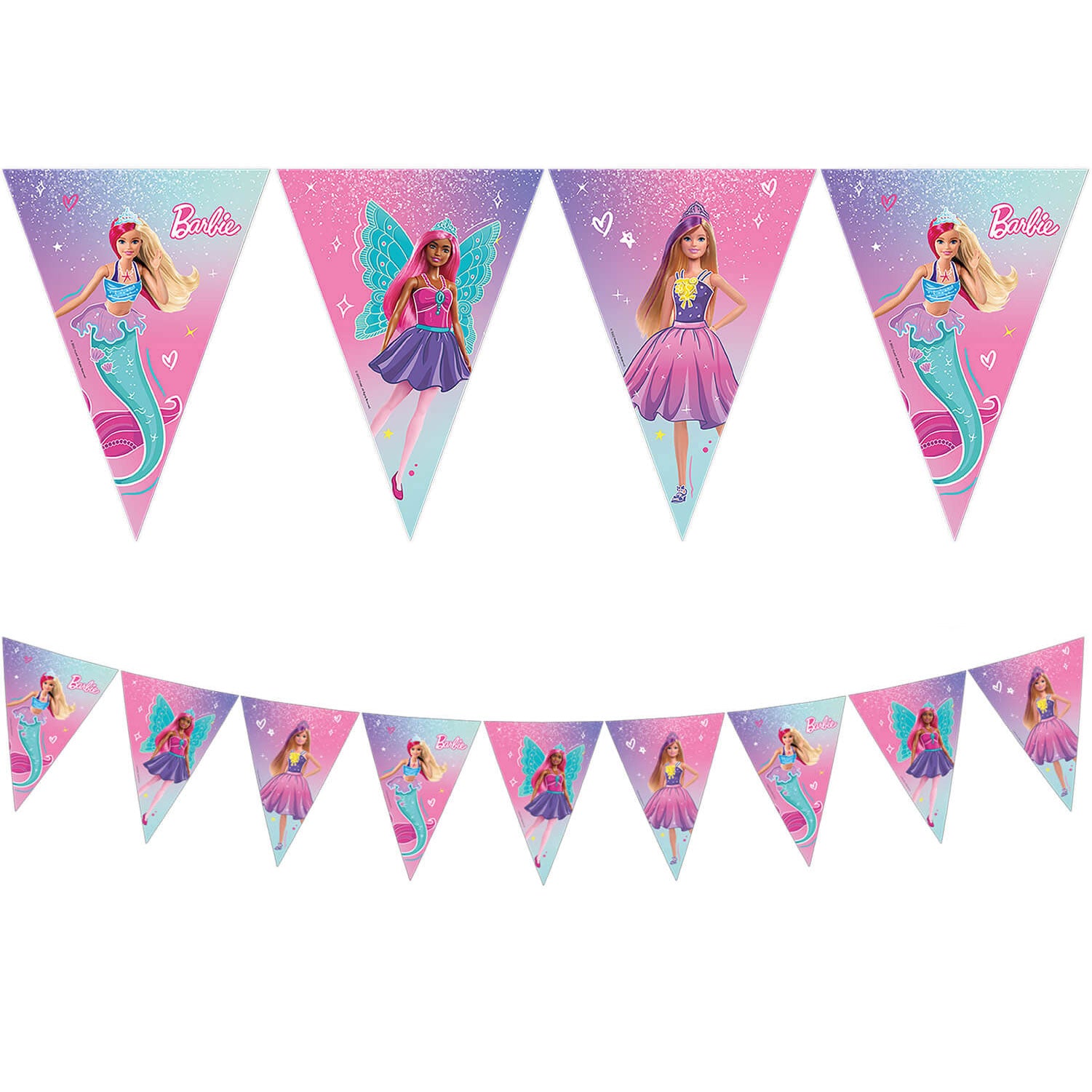 94569 Banner de bandeira triangular de papel FSC (9 bandeiras) 1UN