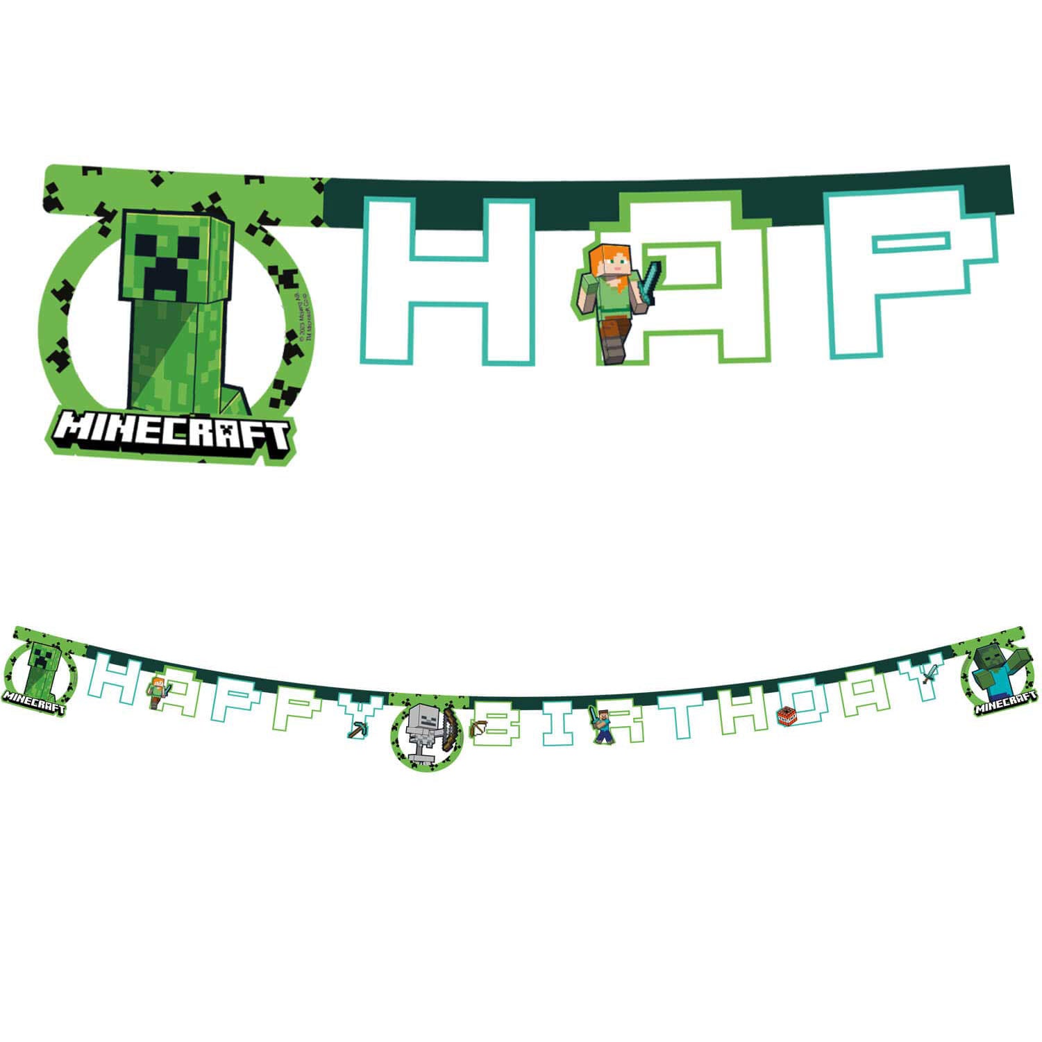 95445 Banner de papel recortado FSC Happy Birthday 1UN