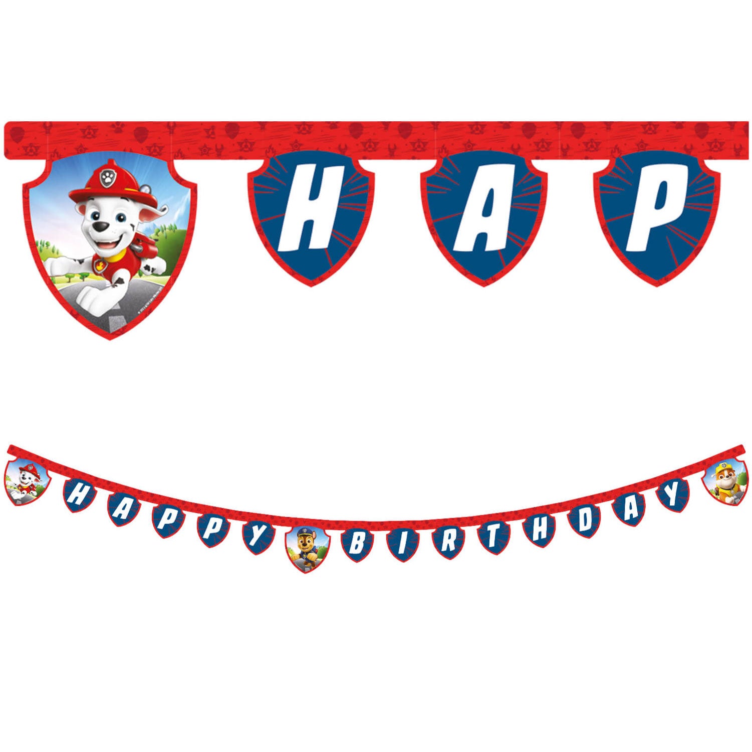 95607 Banner de papel recortado FSC Happy Birthday 1UN