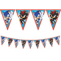 95667 Banner de bandeira triangular de papel FSC (9 bandeiras) 1UN