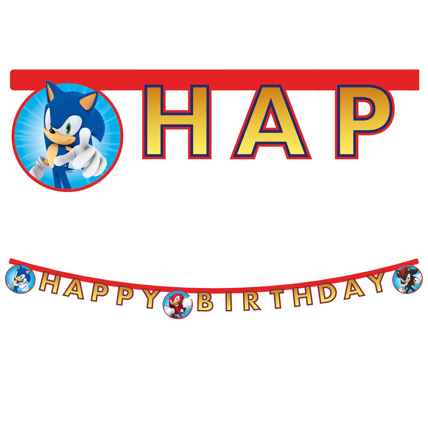 95668 Banner de papel recortado FSC Happy Birthday 1UN