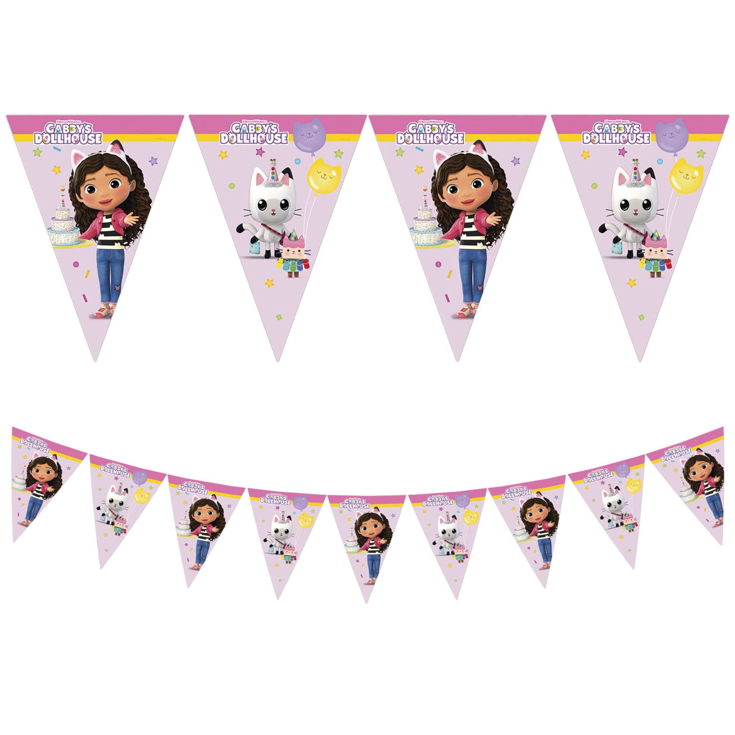 95760 Banner de bandeira triangular de papel FSC (9 bandeiras)1UN