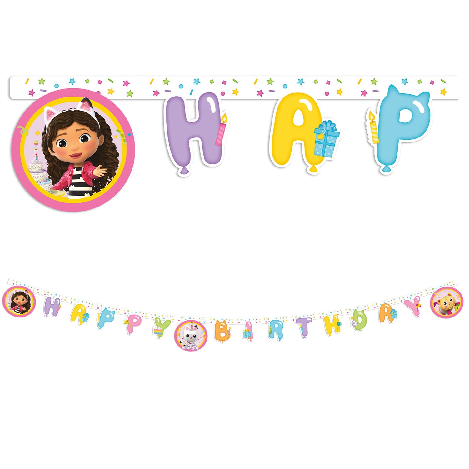 95761 Banner de papel recortado FSC Happy Birthday 1UN