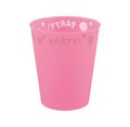 96198 Copo Party Reutilizável Semitransparente 250ml Rosa 1UD