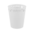 96200 Copo Party Reutilizável Semitransparente 250ml Prata 1UD