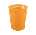 96201 Copo Party Reutilizável Semitransparente 250ml Laranja 1UN