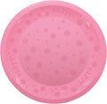 96211 Prato Semitransparente Reutilizável Festa 21cm Rosa  1UD