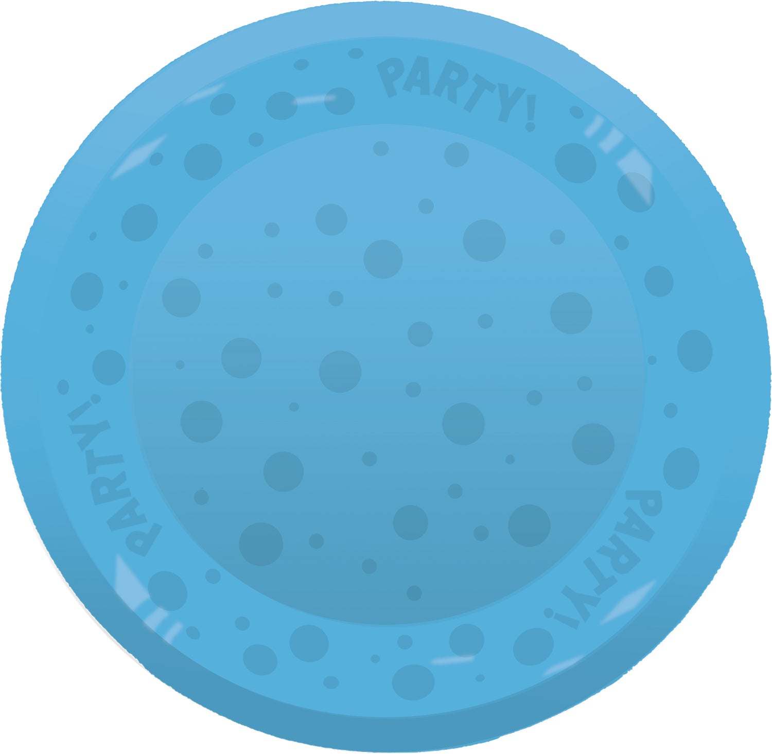 96212 Prato Semitransparente Reutilizável Festa 21cm Azul 1UD