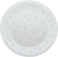 96213 Prato Semitransparente Reutilizável Festa 21cm Prata  1UD