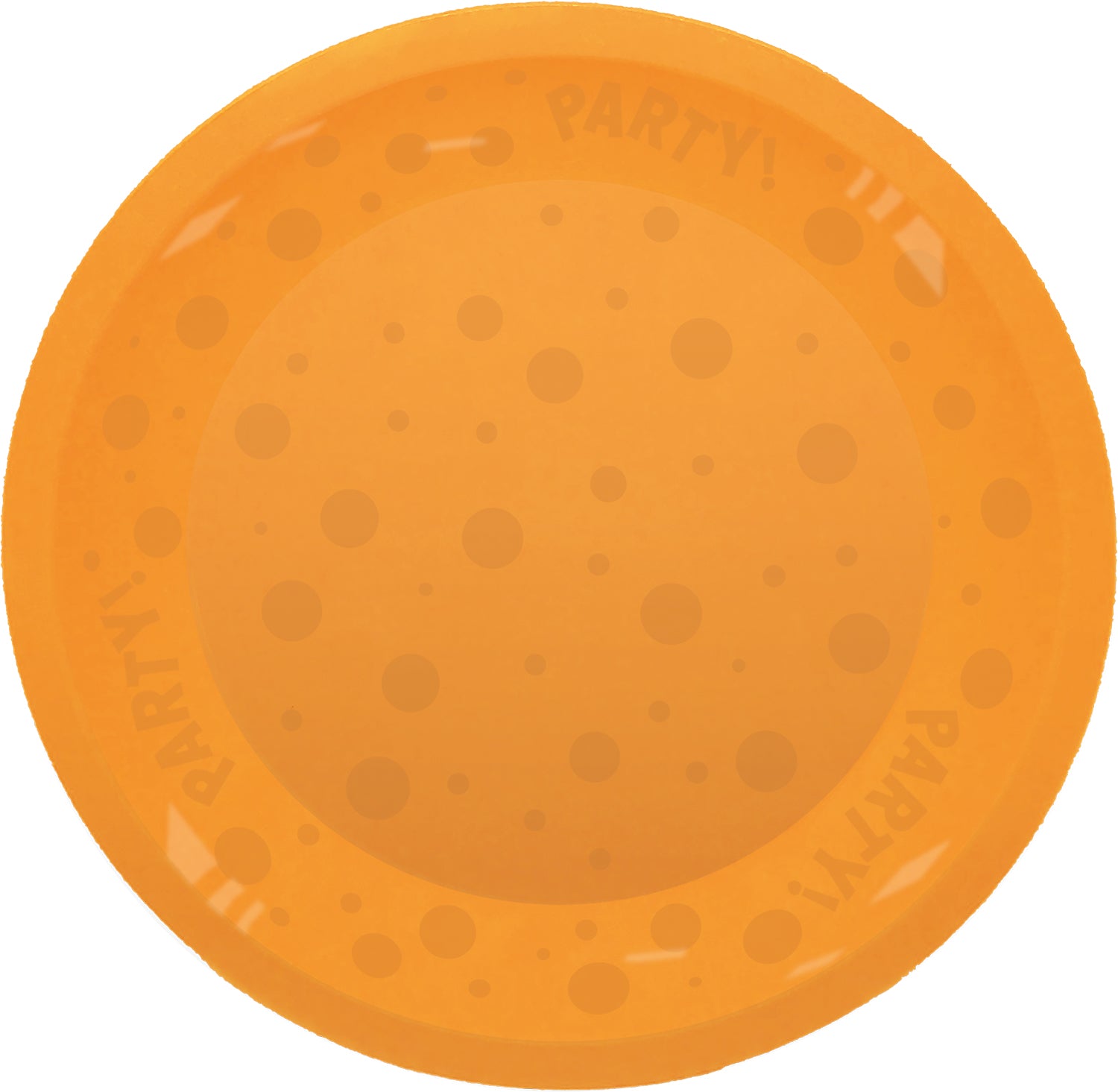 96214 Prato Semitransparente Reutilizável Festa 21cm Laranja 1UD