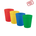 96696 Copo Reutilizável Festa 250ml Cores Brilhantes Mistas  4UDS