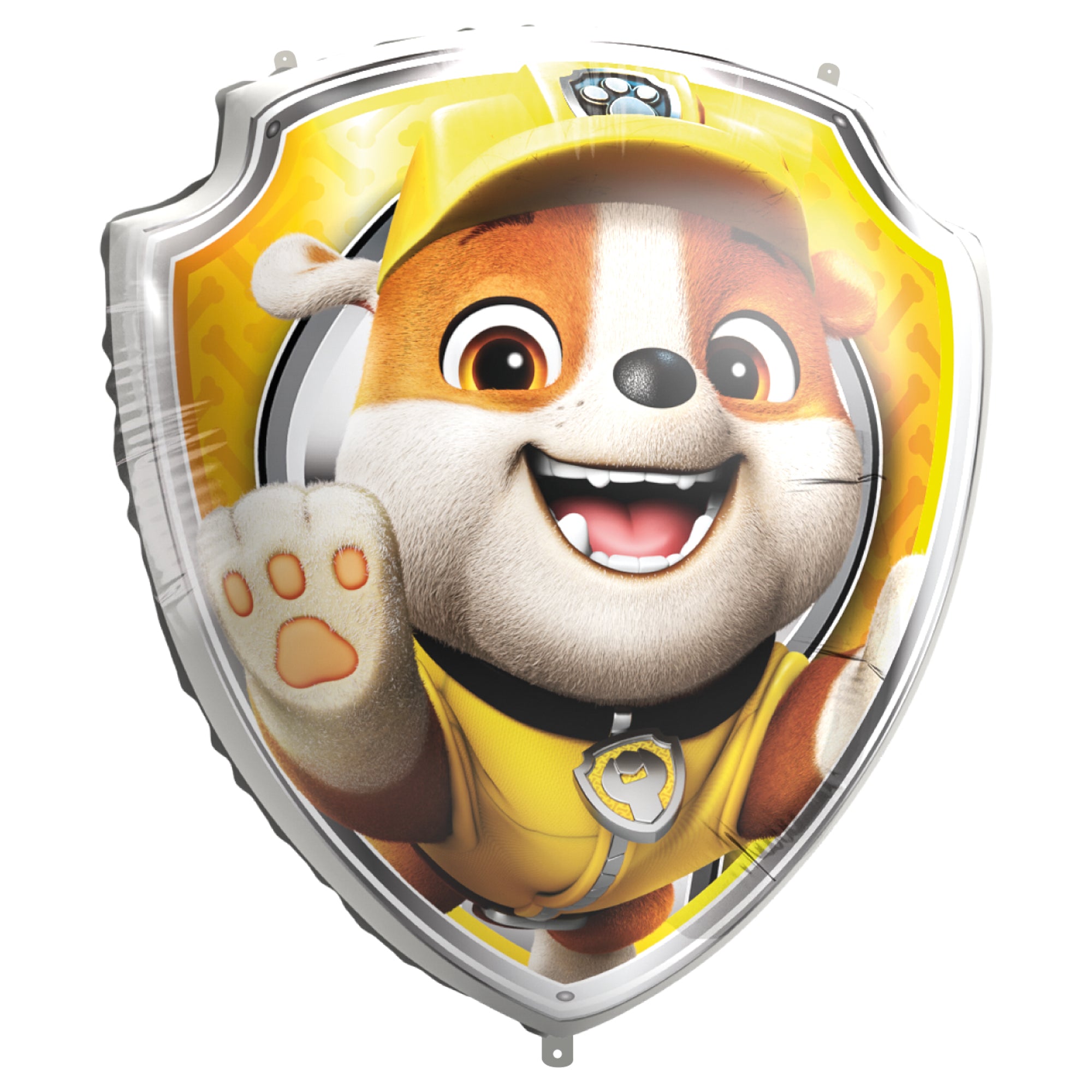 97182 Paw Patrol - Rubble Shaped Supersize Foil Balloon 68x75cm