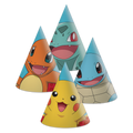 98394 "6 Paper Hats  POKEMON DEC. PARTY TPC INTERNATIONAL FSC "