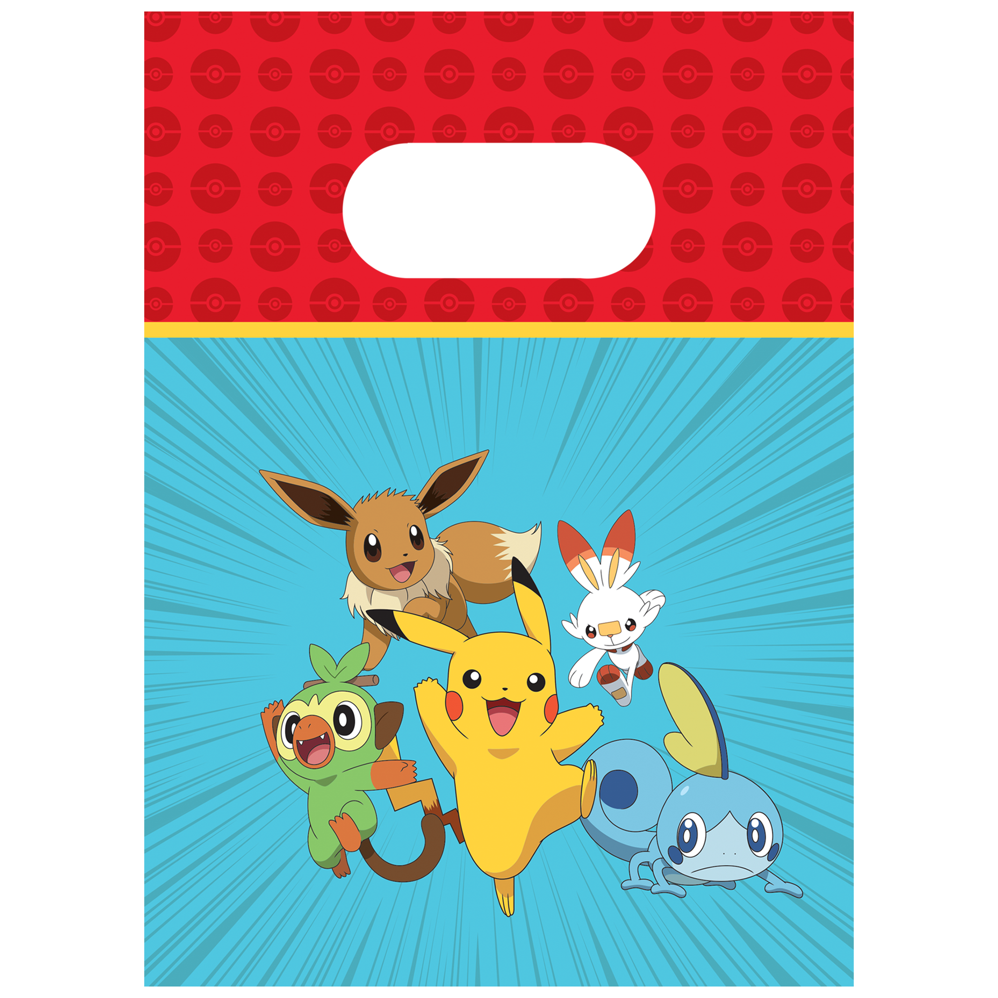 98395 "4 Paper bags POKEMON DEC. PARTY TPC INTERNATIONAL FSC "