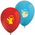 98396 8 Balloons Latex Printed POKEMON DEC. PARTY TPC INTERNATIONA