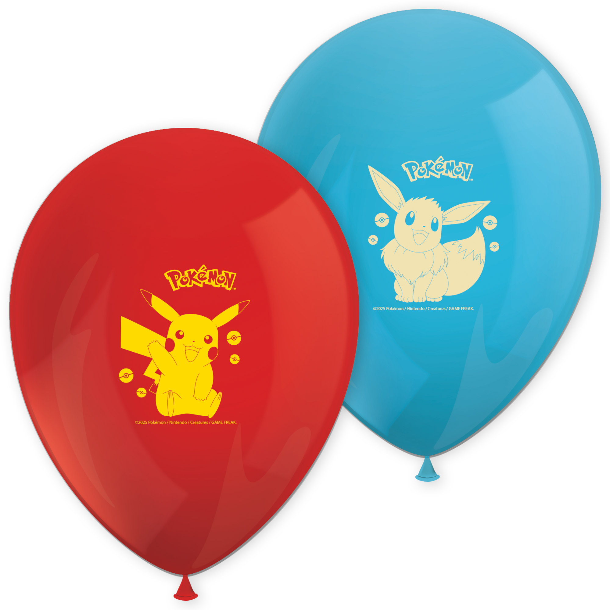 98396 8 Balloons Latex Printed POKEMON DEC. PARTY TPC INTERNATIONA