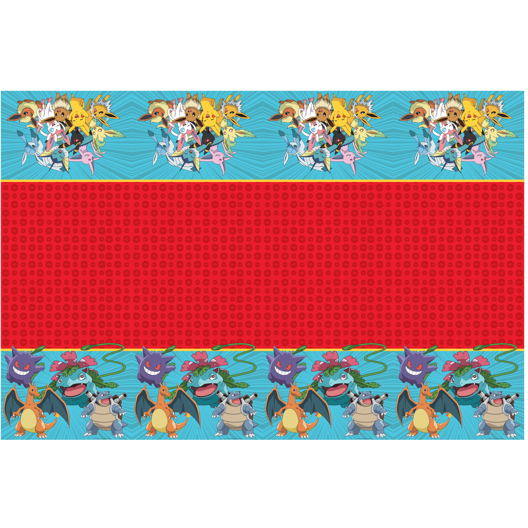 98397 1 Plastic Tablecover 120X180cm POKEMON DEC. PARTY TPC INTERN