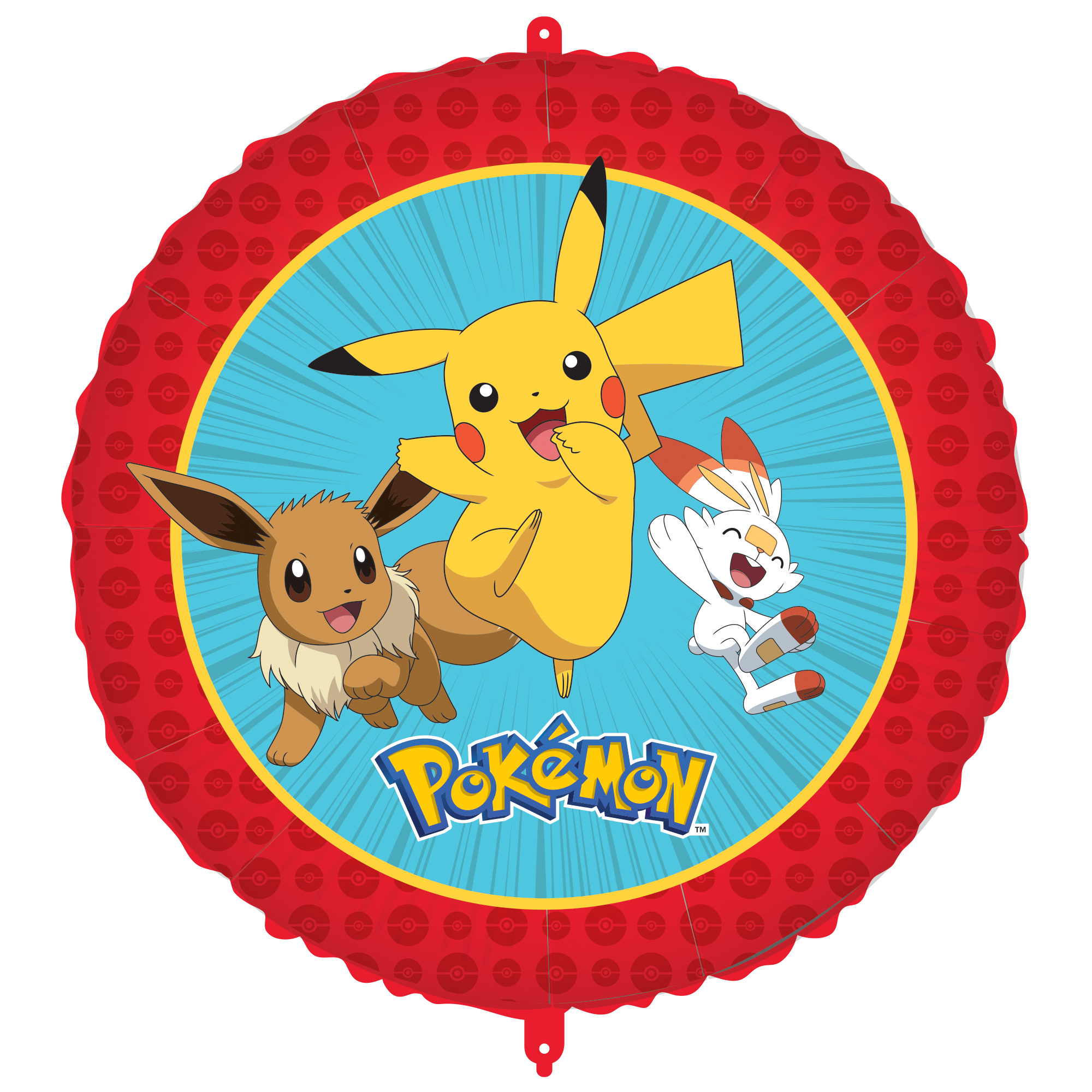 98398 "1 Foil Balloons 46cm  POKEMON DEC. PARTY TPC INTERNATIONAL "