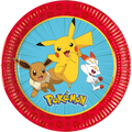 98620 6 Paper Plates 19,5cm POKEMON DEC. PARTY TPC INTERNATIONAL F