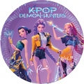 98852 6 Paper Plates 23cm K-POP DEMON HUNTERS DEC. PARTY NETFLIX F