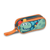 Estuche Escolar Doble de Dinosaurio Infantil Clio Pets