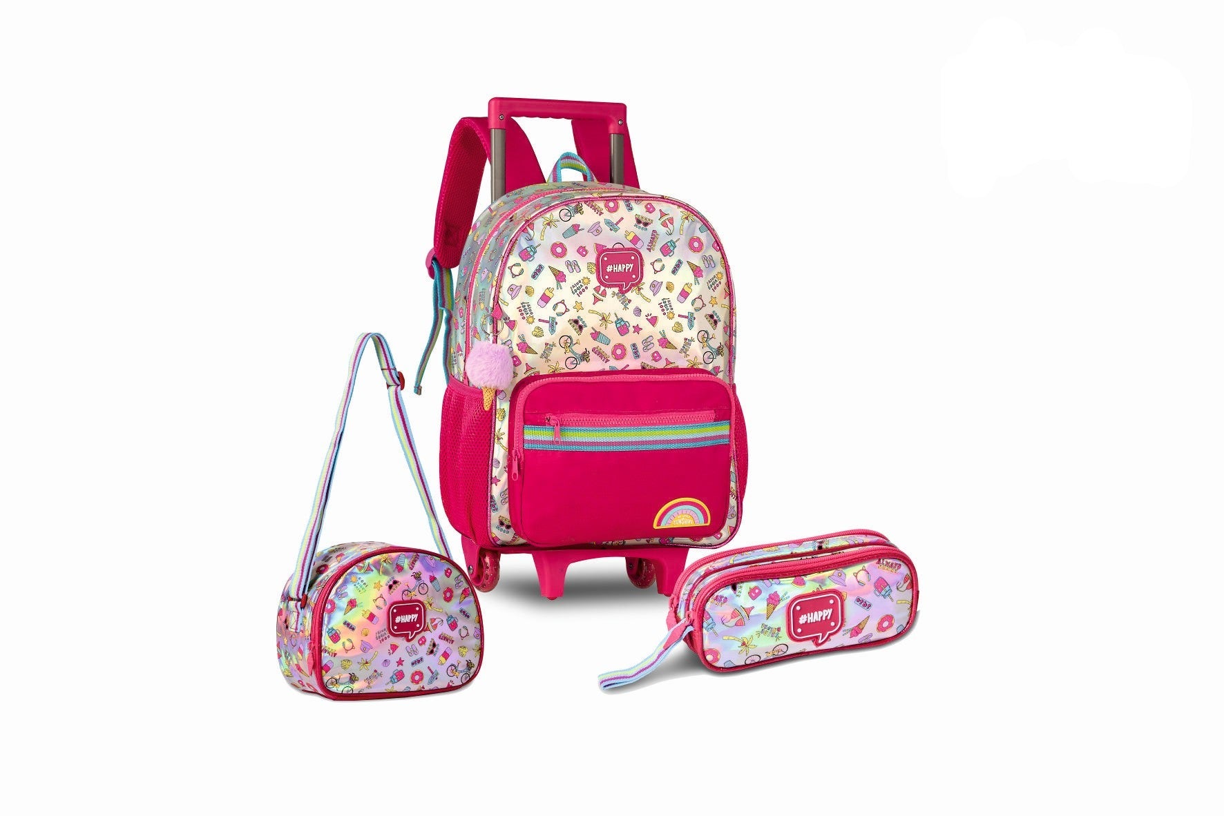 CLIO KIT HOLOGRAFICA TROLLEY 16" E LANCHEIRA E ESTOJO HL23087KT