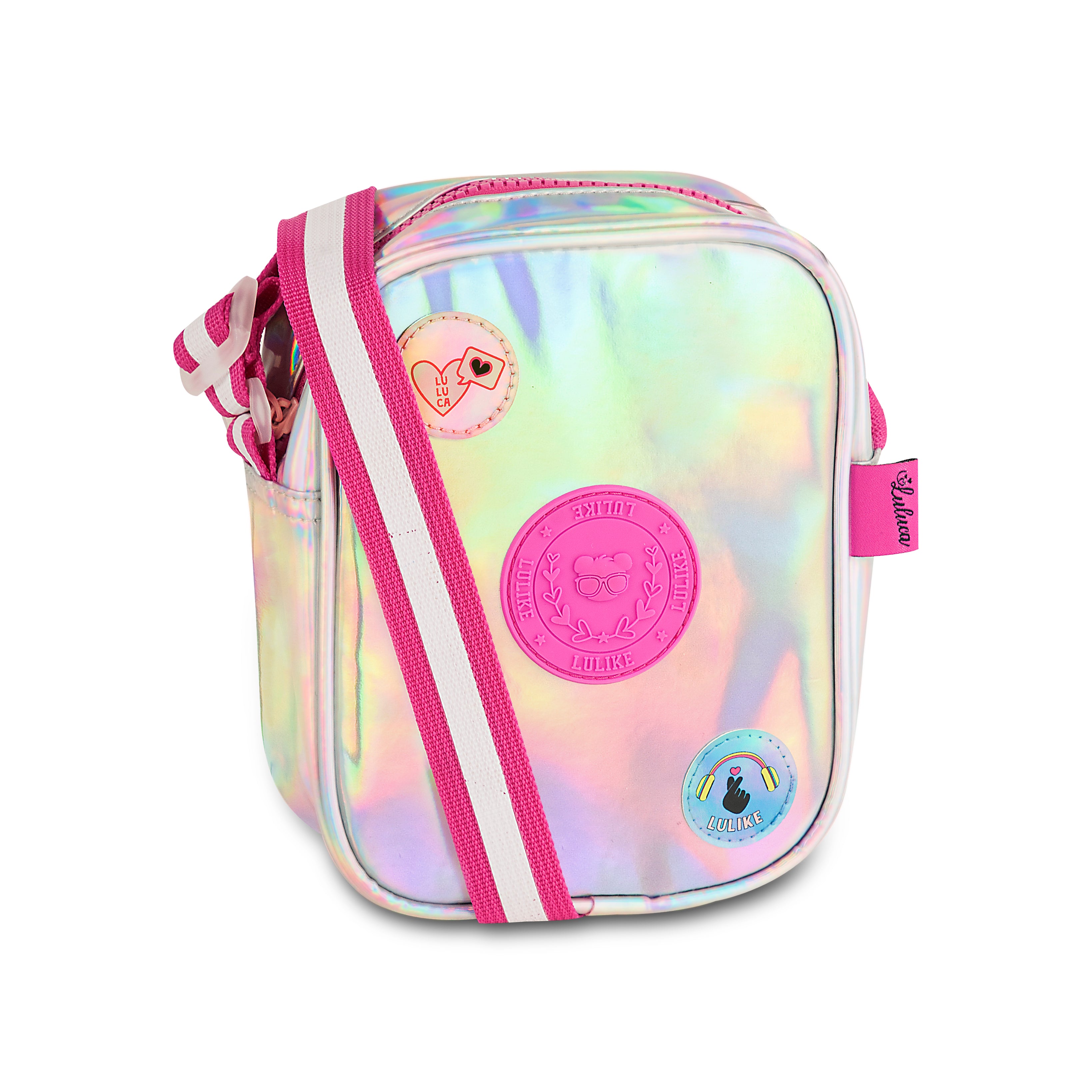 LULUCA BOLSA DE OMBRO PRATA 15*6*19CM LU2101