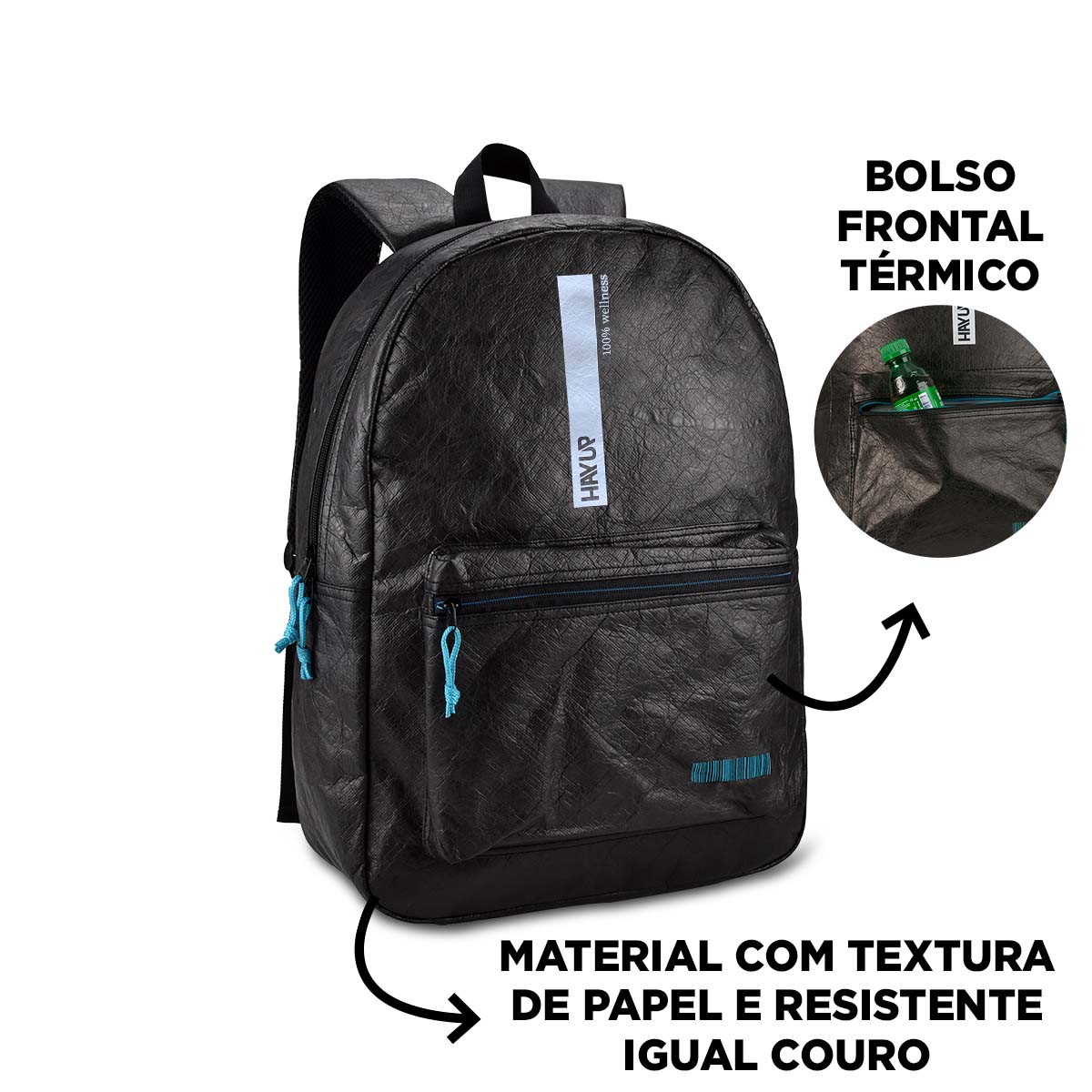 HAYUP Mochila de costas  de 17 polegadas HU3182