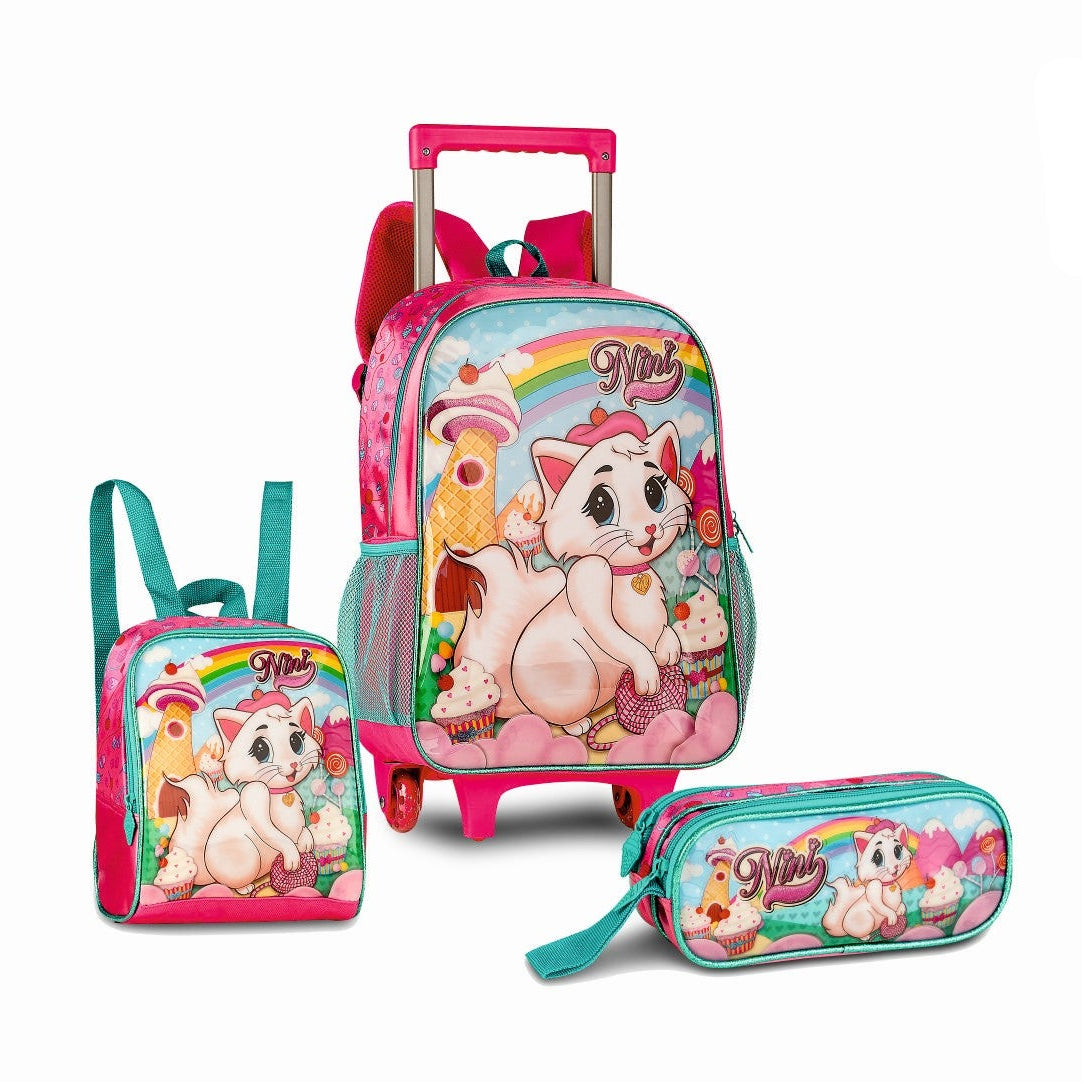 CLIO KIT NINI TROLLEY 16" E LANCHEIRA E ESTOJO NN3558KT