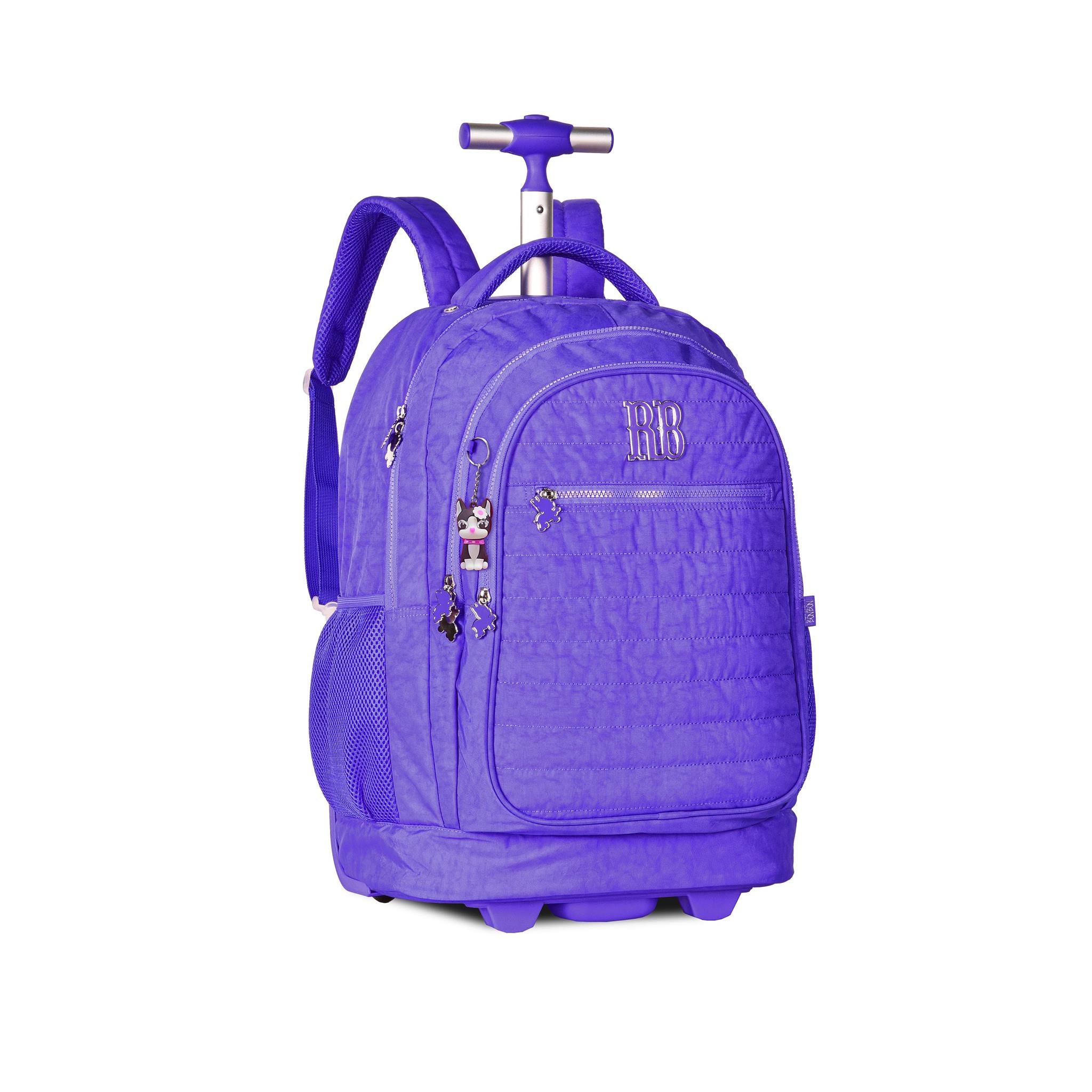 REBECCA BONBON MOCHILA TROLLEY PRETO 18.5" RB2090
