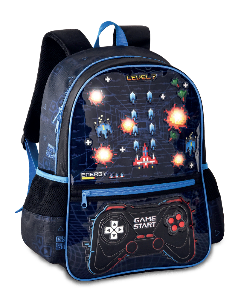 VIDEO GAME MOCHILA 16P COM LUZ VD24674J